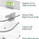 No-Stud, No-Drill Metal Wall Mount for Skylight Calendar Max 27", No-Drill Installation for Drywall, Matte White, Portrait/Landscape, Anti-Scratch Silicone Pads, Accessories for Skylight Calendar