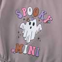 Halloween Baby Clothes Boy Girl Pumpkin Ghost Sweatshirt Bubble Romper Bodysuit Shirt Infant Fall Outfit (0-3 Months)
