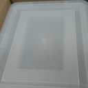 IRIS USA File Box, Plastic File Organizer with Lids for Letter/Legal File, Portable Document Box For Moving, Storage Bin with Durable and Secure Lid, Stackable Nestable BPA-Free, Clear 35 Qt. 4 Pack