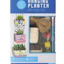 Anker Play Products Paint Your Own Hanging Planter Design Kit - Kid's Custom Paint Design Planter Set - Includes 1 Ceramic Planters, 6 Ceramic Paints, Brush & 13 Ft of Rope