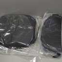 Arden Indoor/Outdoor Foam Seat Pad, 2 Pack, 17 x 16, Patio Cushion, Water Repellent, Fade Resistant, Foam Cushion Black Leala