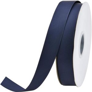 Ribest 1 inch Navy Blue Grosgrain Ribbon 50 Yards Per Roll for Crafts Bow Maker Wreaths Gift Wrapping Hair Accessories Wedding
