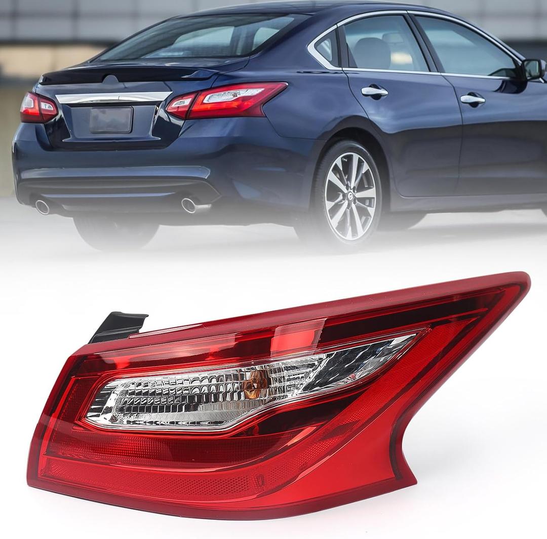 Huray Right Outer Tail Light Fit for Nissan Altima 2016-2018 RH Taillight Tail lamp Rear Brake Lamp Assembly Replacement Accessory Replacement for NI2805106 (Passenger Side)