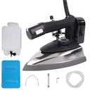 Industrial Electric Steam Iron 1200W Gravity Feed Steam Iron Temperature Adjustable with 3L Large-capacity Water Bottle Powerful Clothing Steamer for Ironing