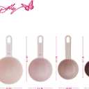 2 x Dolly Parton Blush Nesting Measuring Cups with Butterfly Accents, Perfect Baking Gift, Easy-Read Markings, Set of 4, 1/4, 1/3, 1/2 and 1 Cup Sizes