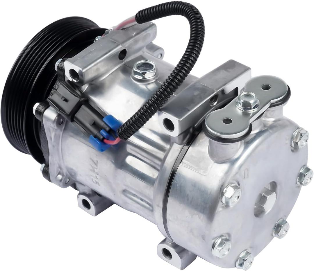 Air Conditioner AC Compressor with Clutch F696001122 Replacement for Kenworth C500 K100E T2000 T300 T600A T680 T800 T880 W900 AKWH