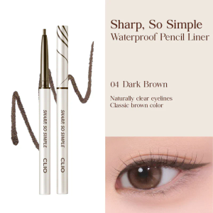 CLIO SHARP SO SIMPLE WATERPROOF PENCIL LINER 04 DARK BROWN