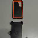 WOGROO Case for Galaxy S21 with Clip, Heavy-Duty Tough Rugged Shockproof Drop Protective Cover Cases for Samsung Galaxy S21, Black+Orange