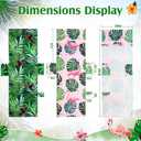 2 Pcs Pool Lounge Chair Towel Cover with 3 Pockets, 85 x 30 Inch Beach Pool Chair Towels Microfiber Chaise Lounge Covers for Outdoor Summer Sunbathing Beach Garden Lounger(Toucan, Flamingo)