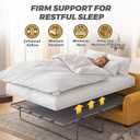 MYLIFESION Sleeper Sofa Support Board Full Size (46x64), Sofa Bed Board for Pull Out Couch, Folds Up with Frame, Under Mattress Bar Shield