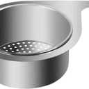 Stainless Steel Swan Sink Strainer Basket Faucet Hanging Filter Basket Multi-Functional Kitchen Draining Basket for Fruit and Vegetable Quick Drain 2 in 1
