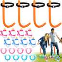 Hiboom Baby Shower Tail Game, 4 Pack Inflatable Funny Tails with Belt, Score Cards with Stand Clips for Family Party Game Supplies Favor Gifts for Summer Birthday Wedding Baby Shower Party