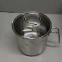 Stainless Steel Saucepan With Glass Lid, Sauce Pan, 2.5 Quart Cooking Pot, Perfect For Boiling Milk, Sauce, Gravies, Pasta, Noodles