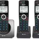 AT&T GL2101 DECT 6.0 Cordless Home Phone with Call Block, Caller ID, FullDuplex Handset Speakerphone, 2" White Backlit Display, Lighted Keypad (Graphite & Black)