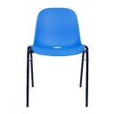 Lightweight School Chair with PP Hard Plastic Seat and Powder-Coated Frame