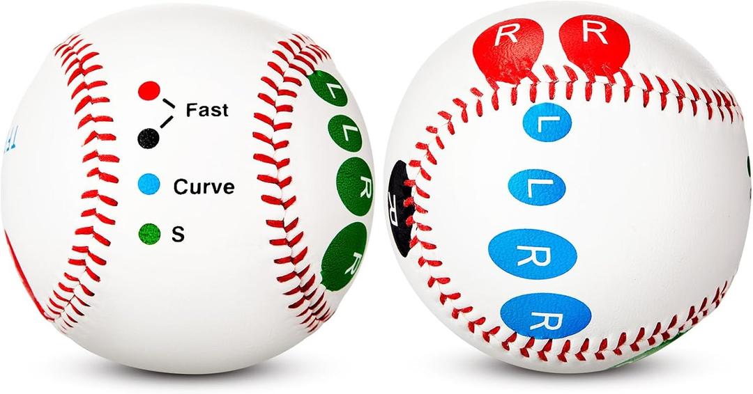 Training Baseball with Finger Placement Markers Baseball Training Equipment for Teenagers Beginners to Learn Multiple Grips
