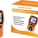 HSBHM-202 Siphon Method Hemoglobin Analyzer Fast HB Testing Kit for Home Use Portable Hemoglobin Meter with 25Pcs Strips Lancets