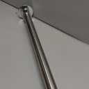 BRIOFOX Industrial Shower Curtain Rod - Never Rust Non-Slip 43-72 Inch 304 Stainless Steel, Chrome