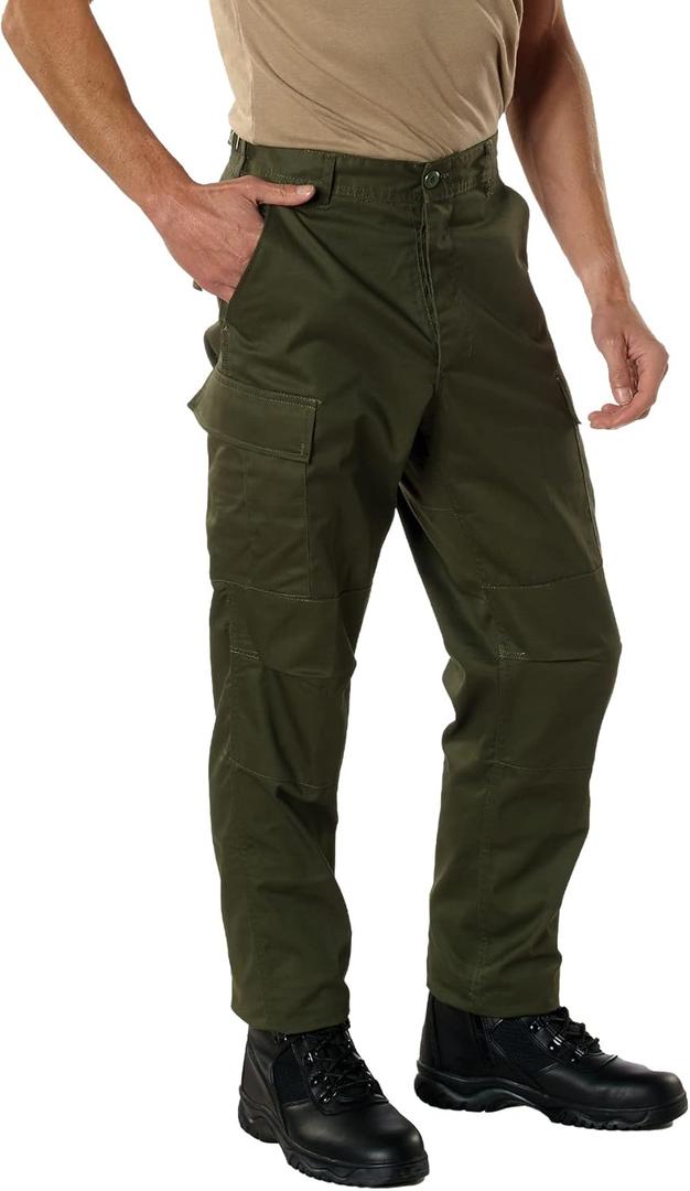 Rothco Tactical BDU (Battle Dress Uniform) Military Cargo Pants, XS (23"-27" Waist), Olive Drab