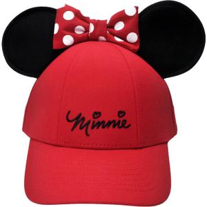 Disney Minnie Mouse Girls Youth Ears Cap, Red