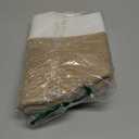 Mkono Woven Storage Basket Decorative Rope Basket Wooden Bead Decoration for Blankets,Toys,Clothes,Shoes,Plant Organizer Bin with Handles Living Room Home Decor, 11" W  11" L, Cream White and Brown