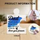 Dad Gifts from Daughter Son, Gifts for Father Papa Father's Day Birthday Christmas, Dad Gift Acrylic Puzzle Plaque Decorative, 4.6 x 3.5 x 0.6 inches