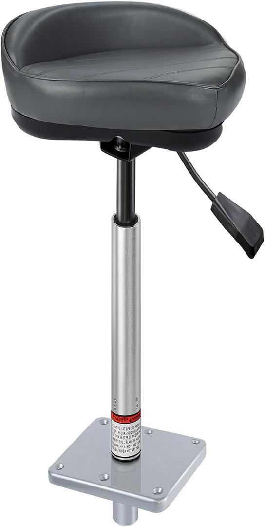 Bass Boat Casting Seat with Pedestal Pole Base Mount for Bass Pro Casting