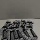 YUEDGE Men's Hiking Socks Moisture Wicking Mens Socks Anti-Odor Work Socks Padded Cotton Safety Boot Socks For Men, 5 Pairs (10-13, Black)