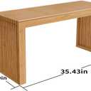 APRTAT Bamboo Dining Bench, 35 inch Farmhouse Decor Indoor Kitchen Table Bench, Entryway Shoe Rack Bench Solid Bamboo Benches for Living Room, Hallway, Bedroom, Bathroom