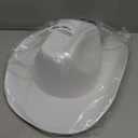 Zodaca Felt Cowboy Hat for Men and Women, Western Cowgirl Hat for Halloween Costume Birthday Bachelorette Party (Adult Size) (White)