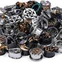10 Pairs Stainless Steel ear Gauges Plugs and Tunnels Expander Stretcher For Women Men Body Piercing Jewelry