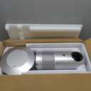 Ocean Loong 38.6” Bladeless Tower Fan & HEPA Air Purifier in One for Bedroom Home Office, 9Speeds & 9H Timer Floor Fan, 90° Oscillating & Tilt Head Air Circulator with Remote, AC68P (Silver)