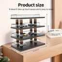 4-Tier 1:64 Die-Cast Car Display Case – Clear Acrylic Parking Garage Style Toy Car Organizer with Solid Wood Base, Dust-Proof Display Shelf for Miniature Car Collectors & Kids' Gifts