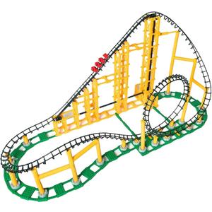 CDX Blocks: Sidewinder - 825 Pieces, Building Brick Set, Gravity Powered Looping Coaster Model, Promotes STEM Learning