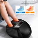 RENPHO Foot Massager Machine with Heat [2026 Upgraded], Mothers Day Gifts for Women, Shiatsu Foot Massager for Neuropathy, Plantar Fasciitis FSA Eligible HSA Massager, Up to Size 14, Black
