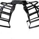 Petticoat Women Victorian Bustle Cages Hoop Skirt Cage Skirt for Women (One Size, Black)
