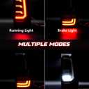 Sequential Full LED Tail Lights for 2008-2016 Ford F250/ F350 / F450 Super Duty Rear Lights with Start-Up Animation, Dynamic Turn Signals, Brake Light,Reverse Light -Smoked