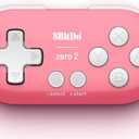 Nargos 8Bitdo Zero 2 Bluetooth Key Chain Sized Mini Controller for Nintendo Switch, Windows, Android and macOS (Pink Edition)