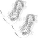 AMI PARTS 2 Pack of DC47-00019A Dryer Heating Element Compatible with Samsung- Replaces DC47-00019A, 35001247, 35001119, AP4045884, AH2038533, EA2038533, PS2038533, ERDC47-00019A