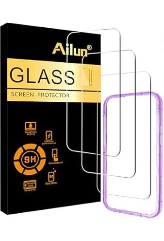 Ailun for iPhone 15 Pro[6.1 inch] Screen Protector 3 Pack + 3 Pack Camera Lens Protector and 3Pack Privacy Screen Protector for iPhone 15 Pro [6.1 inch]+3Pack Camera Lens Protector