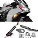 For Ninja ZX-6R ZX636 ZX6R ninja zx6r zx636 2026 2025 2024 2023 2022-2013 motorcycle accessories steering shock absorber steering shock absorber stabilizer steering damping bracketTitanium kit)
