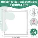 UPGRADED 241969501 Shelf Frame Without Glass Refrigerator Compatible with Fri.gi.daire Shelf Replacement Parts LFSS2612TF0 FGHS2631PF4A FFSS2615TS0 LFSS2612TF4 AP4433007 EAP2363832 BY AMI PARTS