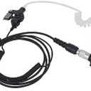 QD Quick Disconnect Quick-Release Walie Talkie Earpiece Ear Piece Two Way Radio Headset Compatible with Motorola XTS 2500 5000 XTS2500 XTS5000(Wired,Black)