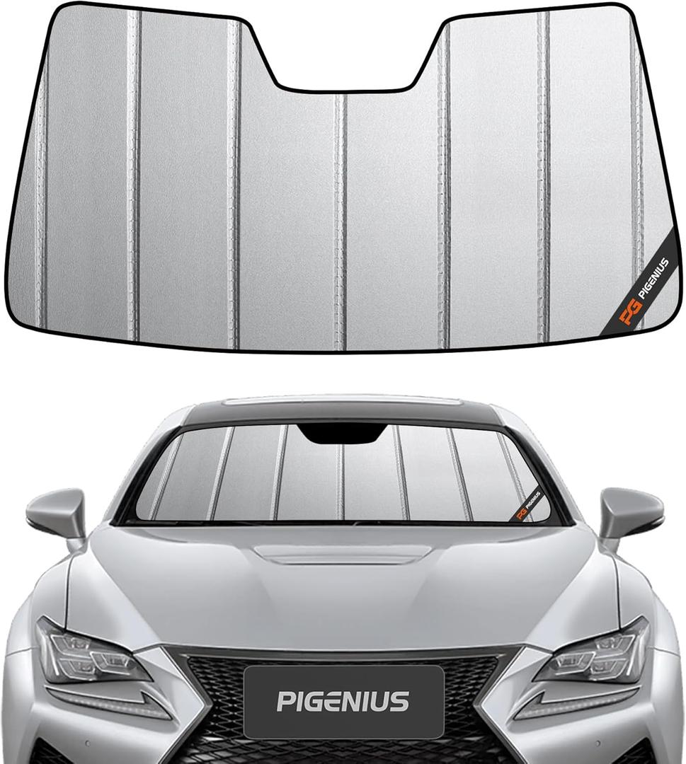 Windshield Sunshade for Lexus RC 2015-2022 Front Window Sun Shade - Safeguard (2015-2022 RC, Grey(Safeguard))