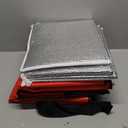 CIVJET Insulated Food Delivery Bag with Hard Bottom, XXX-Large Insulated Reusable Grocery Cooler/Hot Bags, Tote Bag for Shopping/Travel, Red, 1-Pack