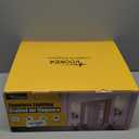 19.5" Knurled Brass Wall Sconces Set of 2, Black Gold Bathroom Vanity Light Fixtures with Water Ripples Glass Tube, Modern Lamp Lighting for Bedroom, Living Room, Hallway, Staircase, Mirror, Kitchen