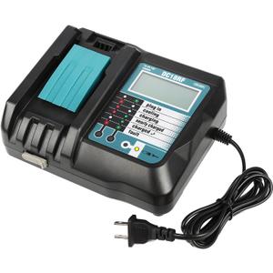 DC18RF Charger Compatible with Makita 14.4V/18V Lithium-ion Battery,3.5A with USB Interface Charging for BL1815 BL1820 BL1830 BL1840B BL1850 BL1860 BL1450 Replacement Charger for DC18RC