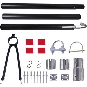 RV Generator Exhaust Venting System Part 44461 Compatible with Most RV Exhaust Systems, Generator Ventilation Extension Kit, Silencer Muffler Kit