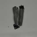 QCAA Extra Heavy Storm Door Chain Check, for Heavy Commercial Door, 20-1/2" Length Overall, Solid Brass Bracket Matte Black, 304 Stainless Steel Hook, Grey Textured Vinyl Cover, 1 Pack