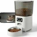 Automatic Cat Feeder with Wide-Angle Camera, 5L Smart Dog Food Dispenser, App Control, 1080P Night Vision,Motion Detection, Two-Way Audio, Large Hopper, Feeding Timer (Single-Bowl pro)